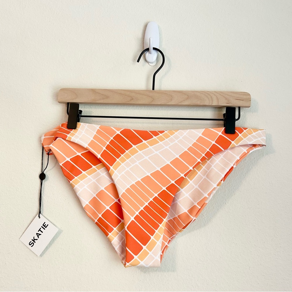 NWT Skatie Bikini Bottom San Clemente Pattern Surfwear, XL